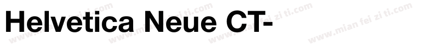 Helvetica Neue CT字体转换